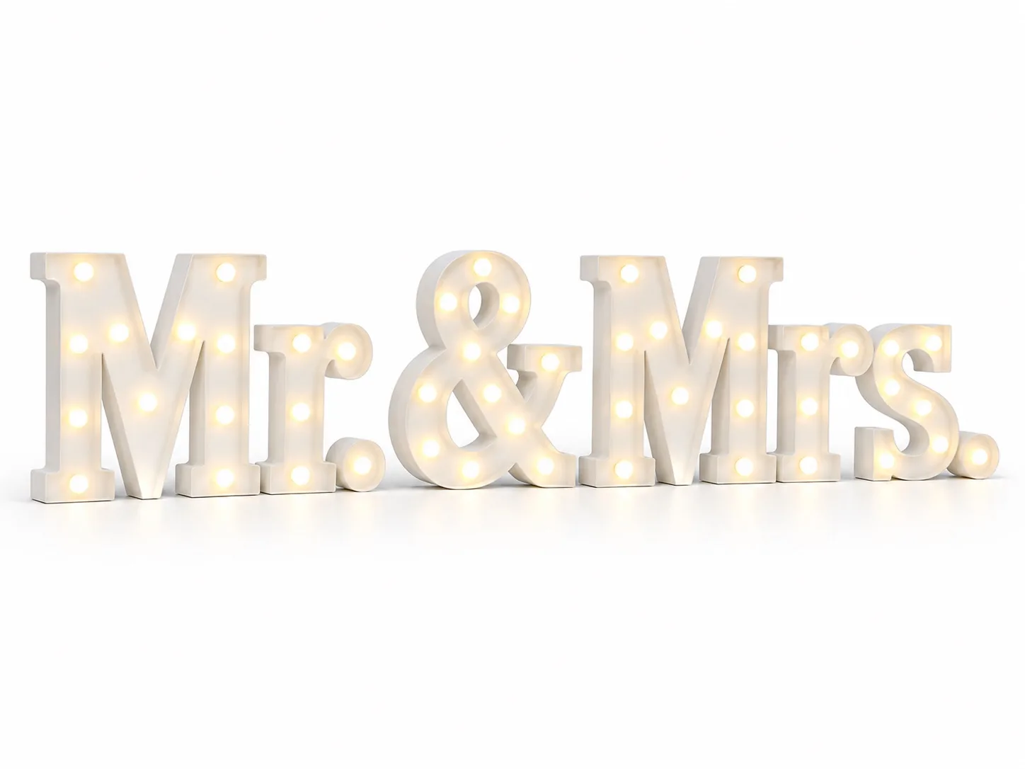 LED Buchstaben "Mr. & Mrs."