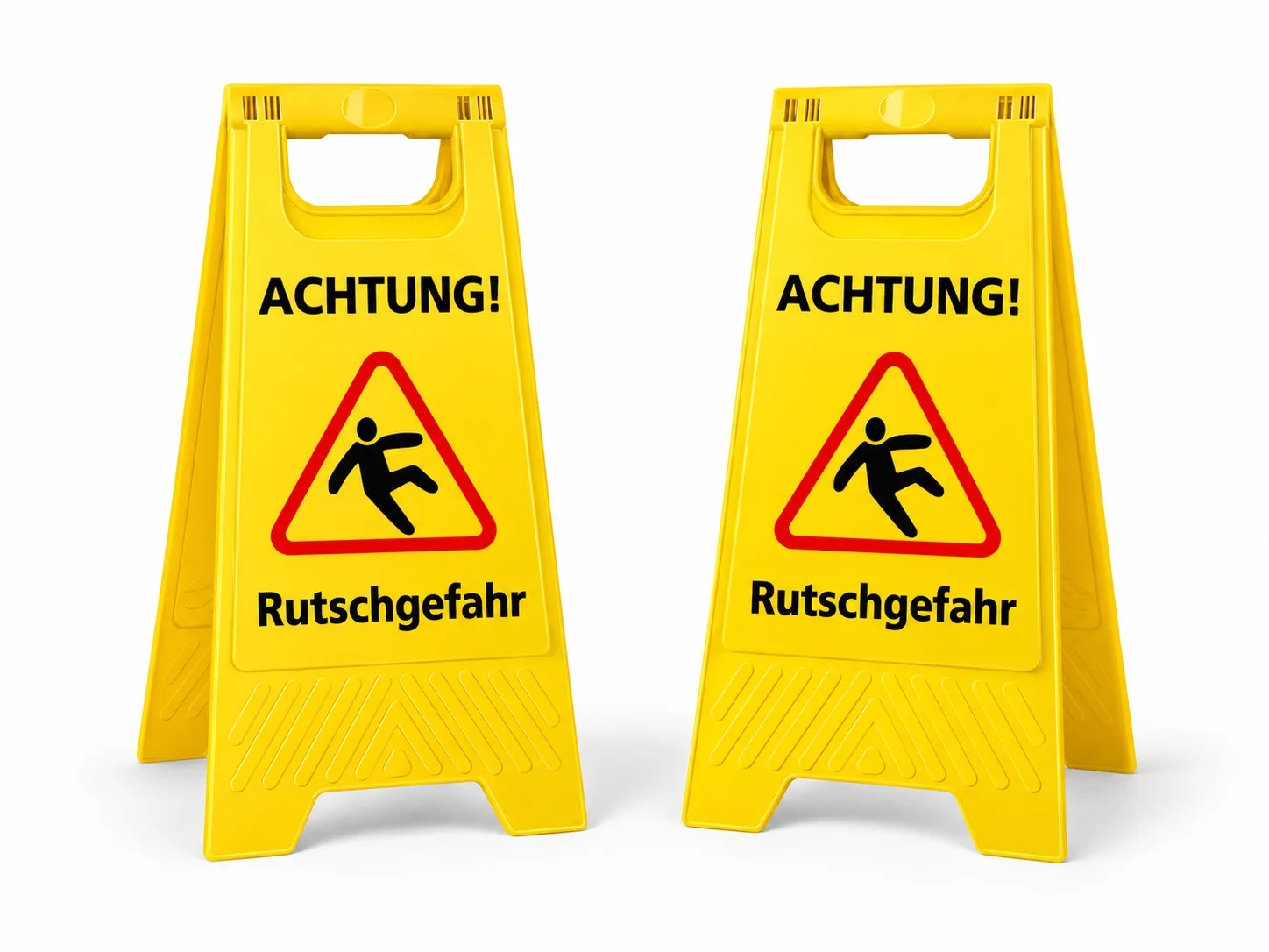 ABS-Warnschild "Achtung Rutschgefahr"