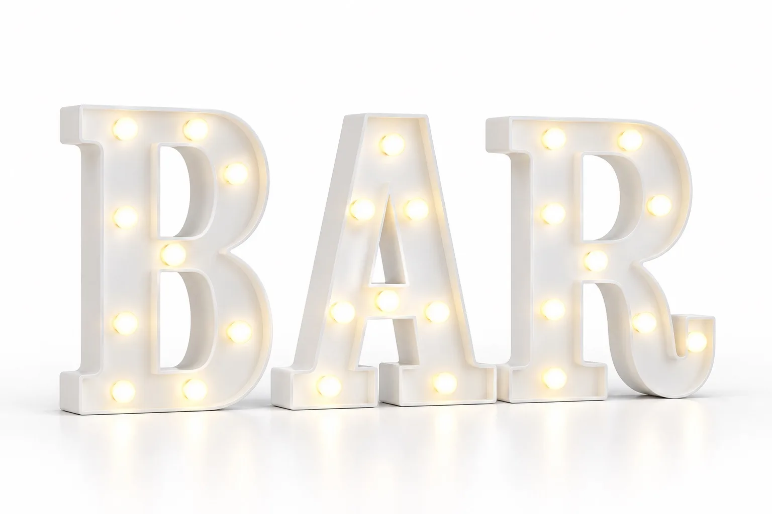 LED Buchstaben "BAR"